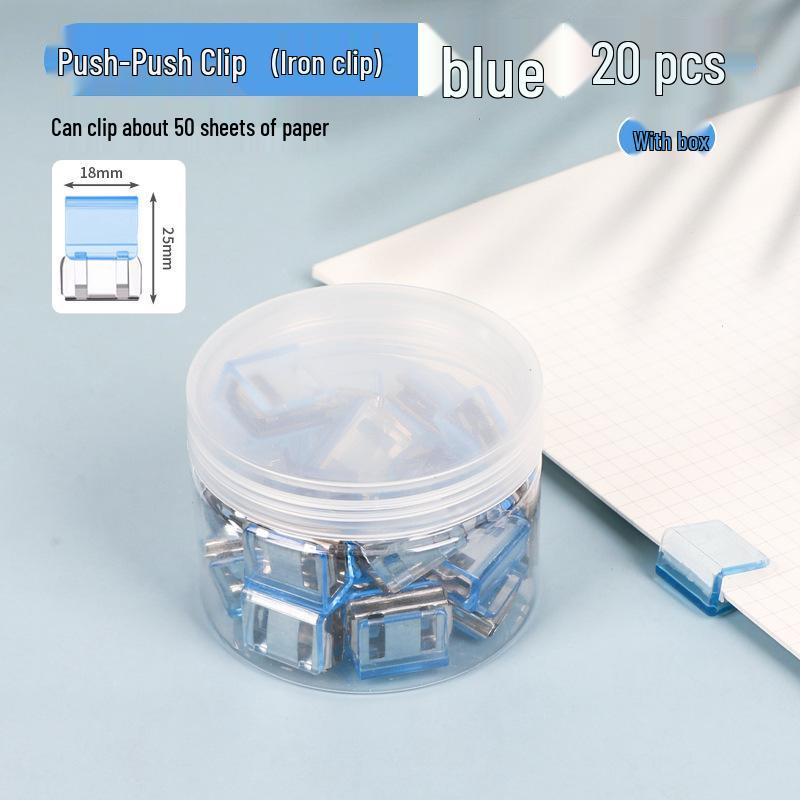 Przezroczyste wielofunkcyjne spinacze studenckie do plików testowych i książek