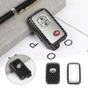 2pcs Car Smart Remote Key Fob Bag Cover Case Trim For 4Runner 2010- Carbon