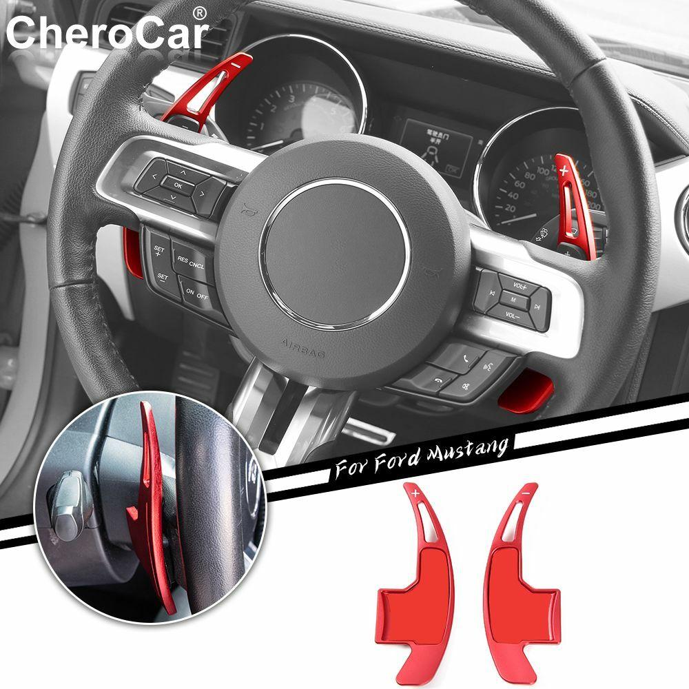 For 2015+ Ford Mustang Steering Wheel Shift Paddle Extended Shifter Trim Cover R