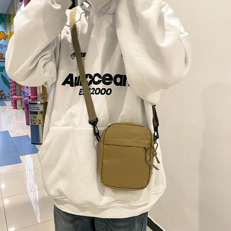 Fashion Nylon Casual Simple Phone Bag Small Shoulder Crossbody Bag New Fashion Trend Sports Crossbody Bags for Men and Women