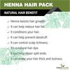 The Forest Herbs Naturlig pleie fra naturen 100% økologisk henna, indigo, amlapulver for hår svart kombinasjon hver 100 gram
