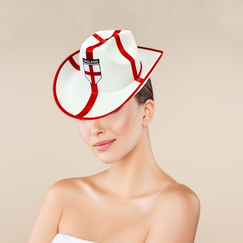 Western Hat Unisex National Flags Hat Party Stage Props Halloween Fedoras