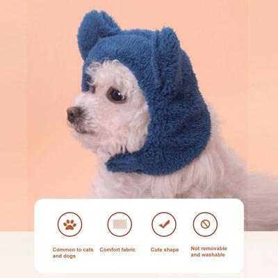 Cappello Cartone Animato per Animali Domestici Elegante Copricapo per Gatto in Pile Polare Copricapo per Gatto Cappello Invernale Caldo Decorazione Accessori per Animali Domestici