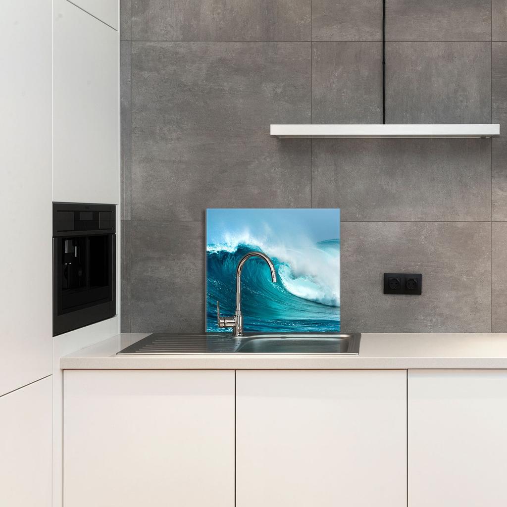 PANEL SZKLANY DO KUCHNI 65x60 Fala
