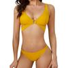 Women's Split Sexy Solid Colour Bikini Fashion With Bra Pad No Steel Bra Swimsuit