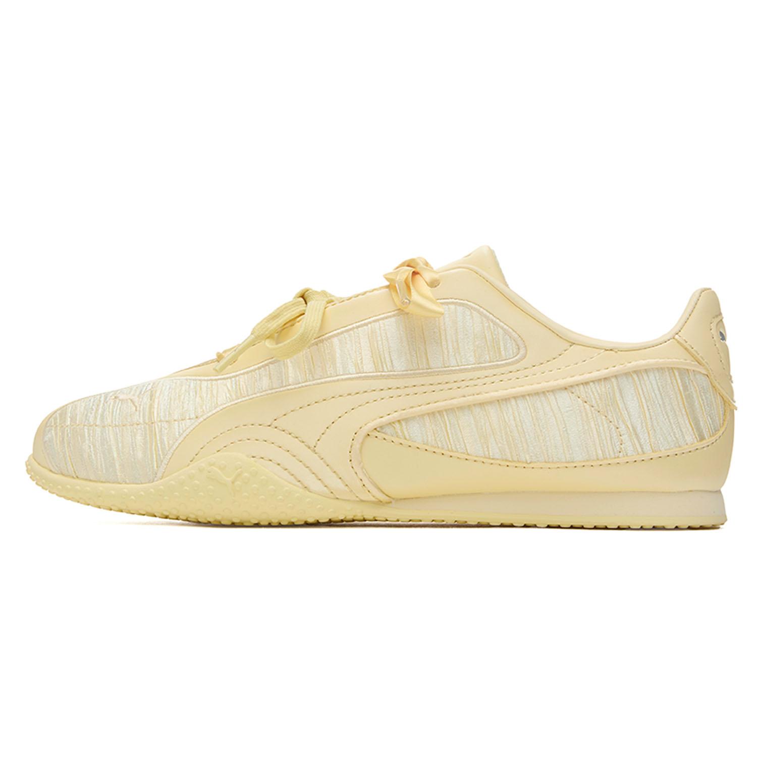 

Puma Bella V2 Glam Spring Summer Cool Thin Sole Training Wrinkled Silk Satin Casual Low Top Shoes Unisex sneakers Spring-Yellow 406796-02 36