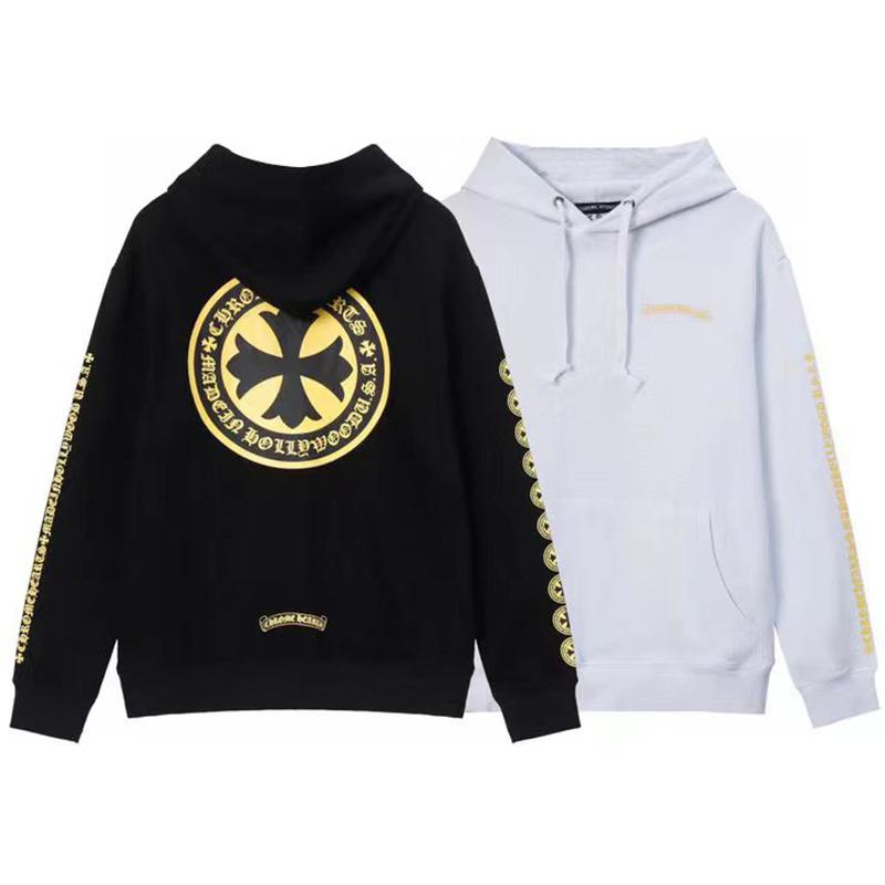 811 CHROME HEARTS 2025 Autumn and Winter New Plus Size Classic Style Logo Hooded Sweatshirt, Suitable for Couples To Wear