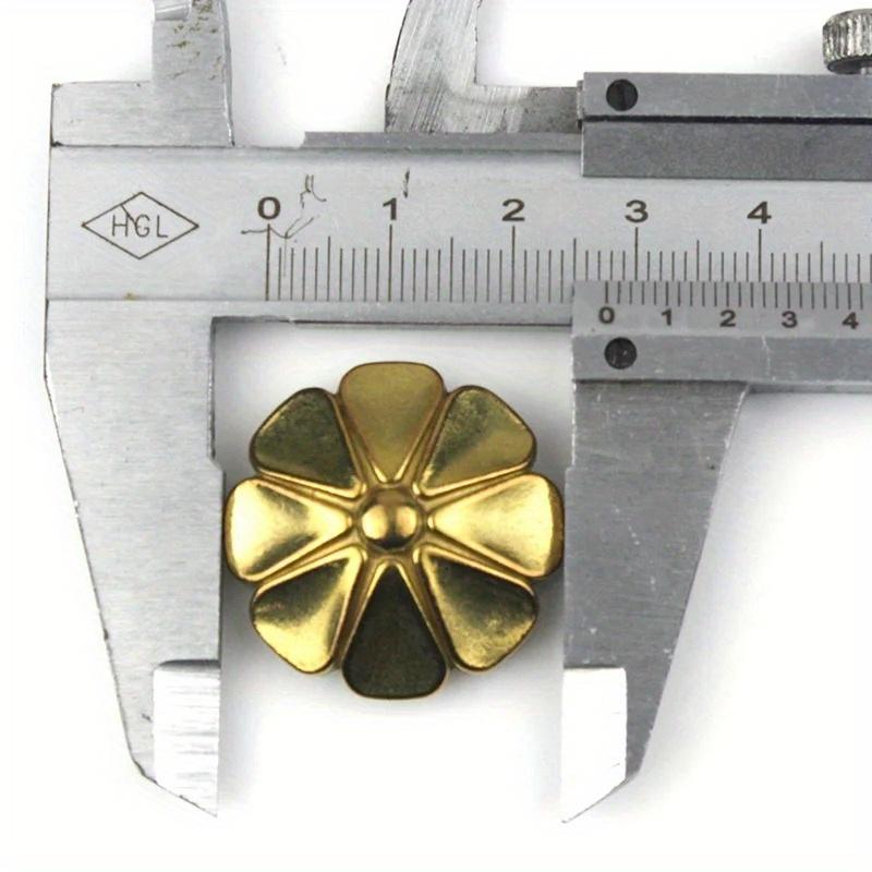 Brass Screwback Conchos Rivets Flower Star Decorative Buttons for Leather Craft Wallet Bag Saddle Belt Decor