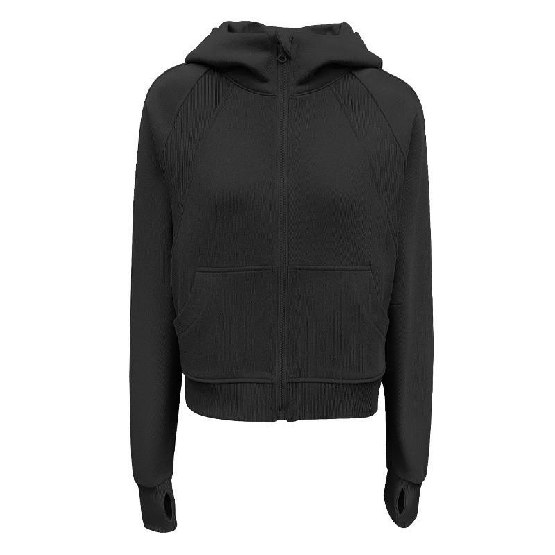 

Женское повседневное вязаное худи - Теплая, свободная куртка для йоги на молнии с длинными рукавами Extra Large