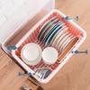 Countertop Plastic Dish Drying Rack with Lid