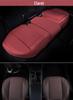 Universal Full Leather Car Seat Cushion Set - Four Seasons Breathable, Three-Piece, Cool and Durable