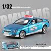 1/32 Scale BMW M6 Taxi Alloy Car Toy Diecast Metal Model Sound Light Pull Back Children Toy Home Decoration Ornaments Children Gift