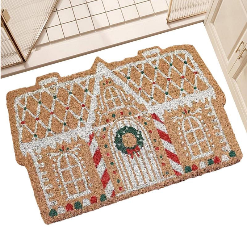 Christmas Door Mat Christmas Decoration Floor Mat Non-Slip Bath Mats For Indoor Bedroom Front Door Welcome Carpet Home Decor