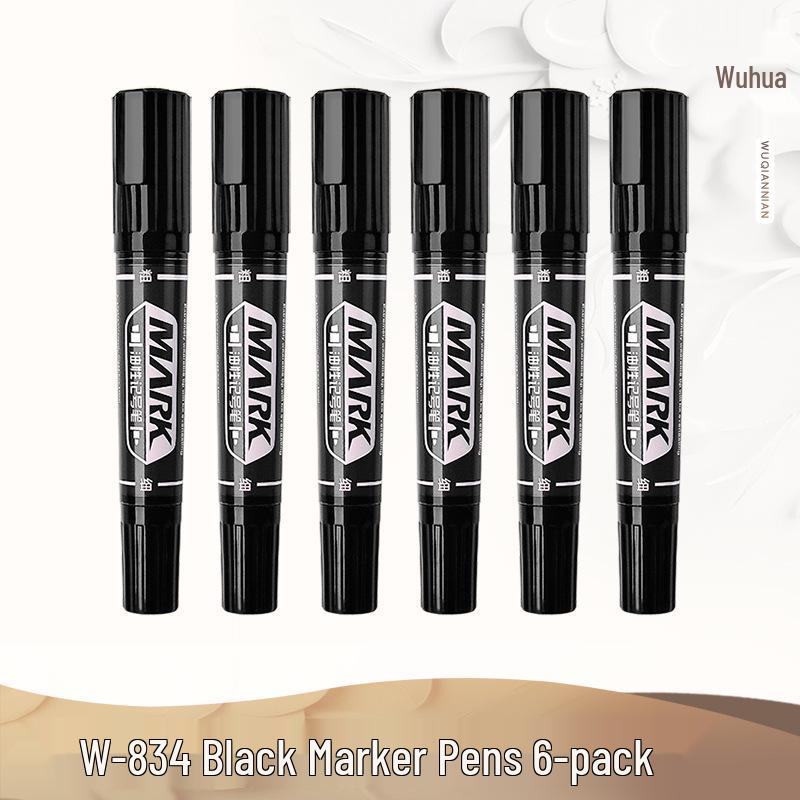 Oil-Based Double-Ended Refillable Broad Tip Marker - Large Capacity, Quick Drying, Waterproof