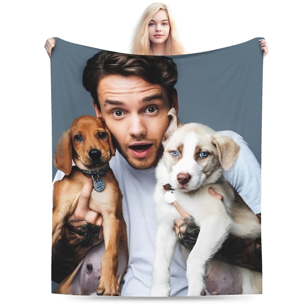 Liam Payne Blankets Fleece All Season Multi-function Warm Throw Blanket for Sofa Travel Rug Piece