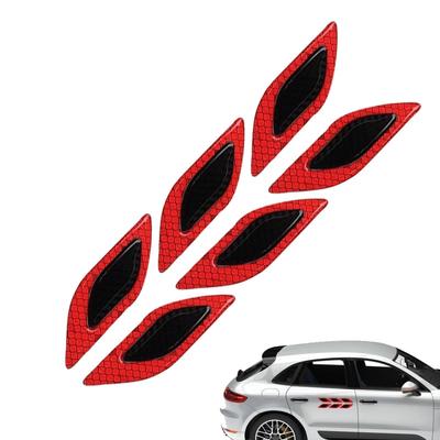 Reflective Car Stickers - 6 Pcs Car Fender Car Stickers, Side Air Vent Head