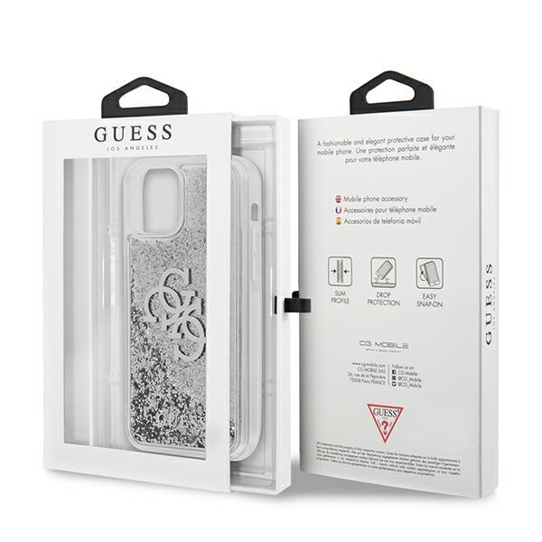 Guess Guhcp12Llg4Gsi Iphone 12 Pro Max6,7 Srebrny/Silver Hardcase 4G Big Liquid Glitter