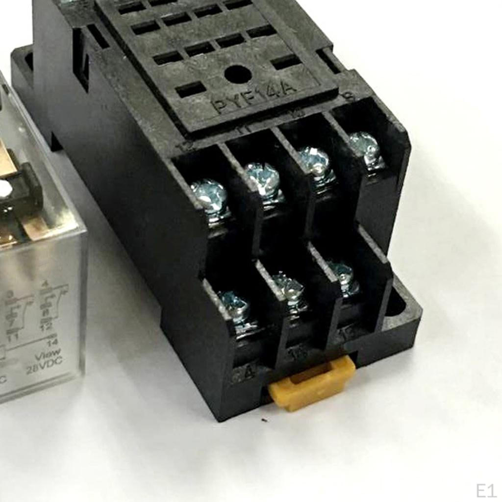 DC 12 14PDT Elektromagnetisches Leistungsrelais mit Sockelsockel