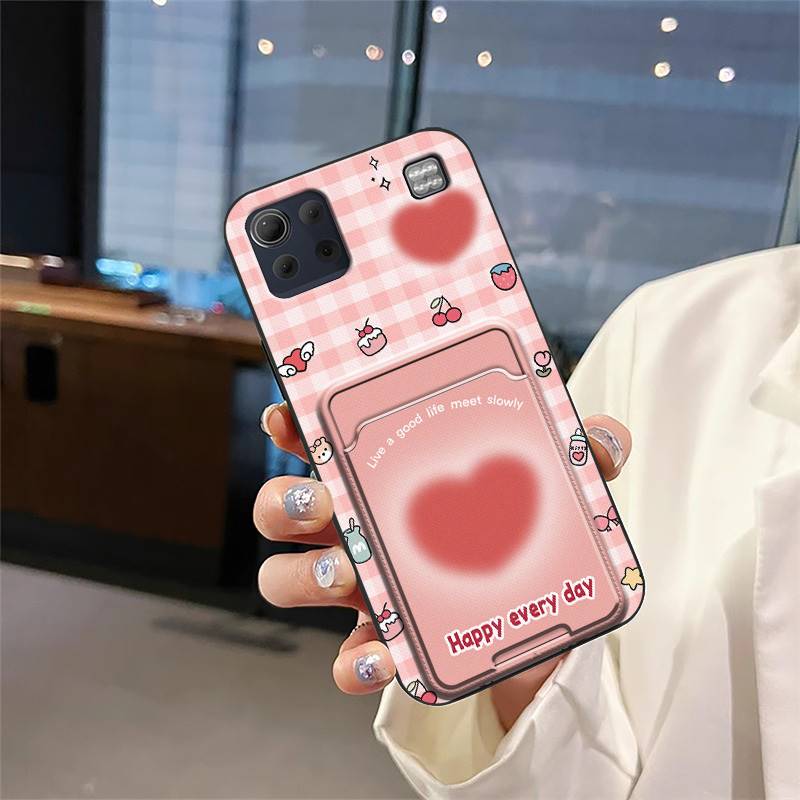 Back Cover Graffiti Phone Case For LG K92 5G/Q92 Card sleeve Card slot Card bag Cute Waterproof Durable Anti-knock TPU