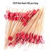 Colorful Bamboo Fruit Forks & Cocktail Skewers - Decorative & Disposable for Baking & Events