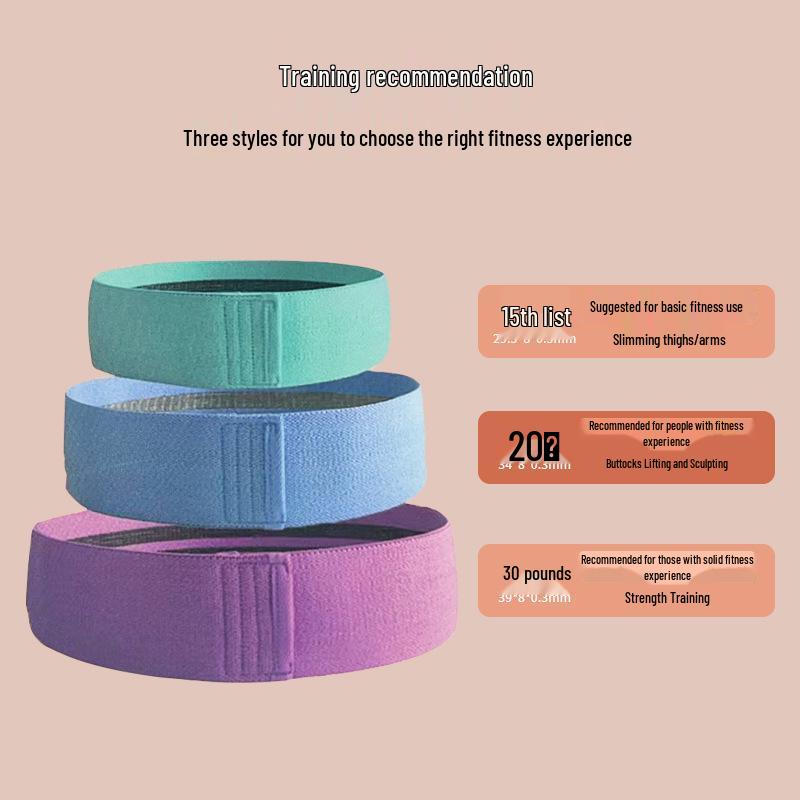 Women s Glute Loop Resistance Band - Non-Rolling Elastic for Squats, Toner, and Hip Lifting
