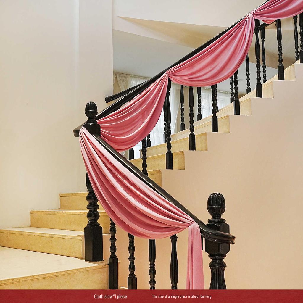 Double Happiness Wedding Stair Decor: Groom & Bride Side Pendant