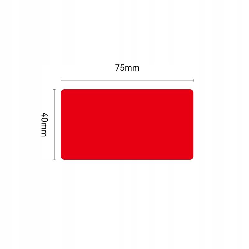Niimbot Labels Stickers 75*40Mm Red 690Pcs For K3/W Printer