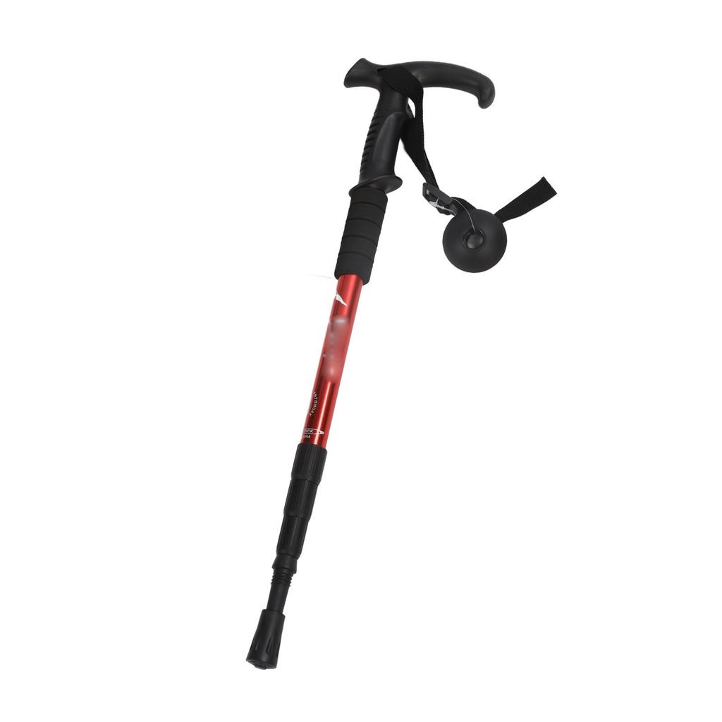 T Handle Hiking Poles Aluminum Alloy Shockproof Lightweight   Hiking Sticks Pole for Outdoor Hiking
