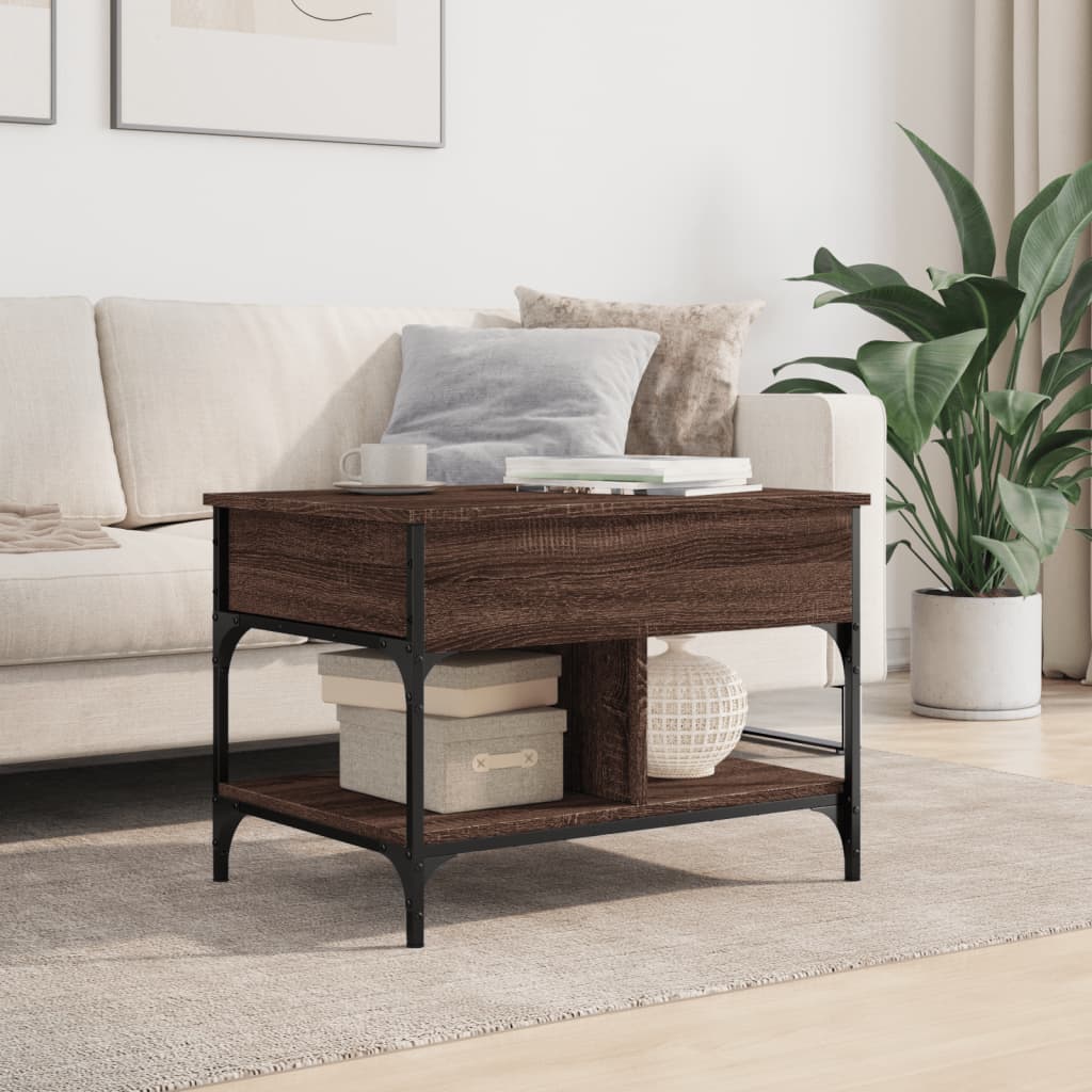 Coffee Table, Brown Oak, 70x50x50 Cm