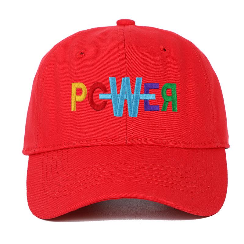 Trendy Colorful Letters Embroidered Cotton Baseball Cap - Unisex Retro Distressed Sports Hat
