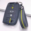 Key Fob Cover for VW Golf Tiguan Passat Polo Octavia A7 Mk7 Mk2 B8 with Keychain Anti-Scratch Surface Shockproof Structure Soft Grip Texture