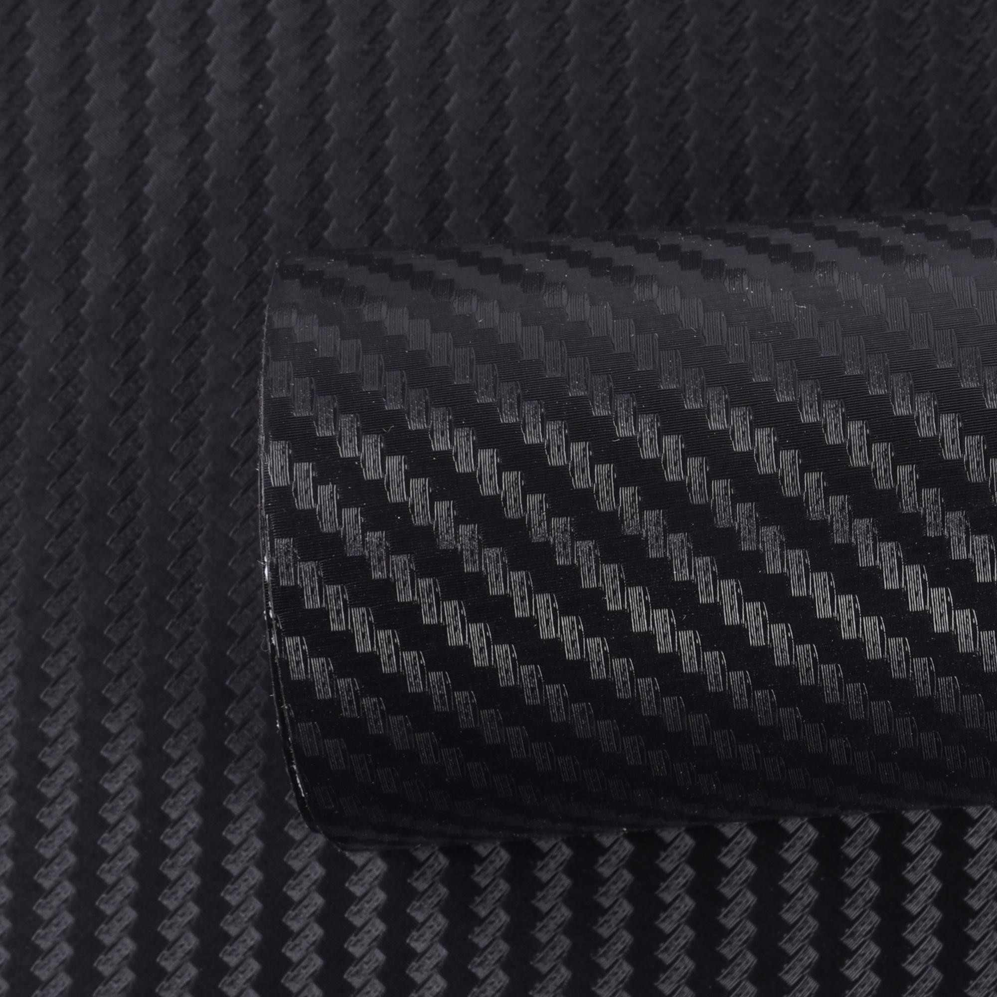 3D наклейка из углеродного волокна, черная виниловая пленка, сделай сам, украшение автомобиля, защитная пленка, матовая лента из углеродного волокна, водонепроницаемая, против царапин 10*152cm/3D black