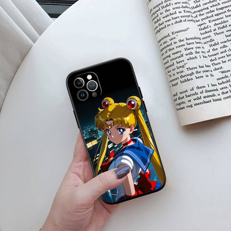 MH133 S-Sailor Moon Phone Shell for Samsung S20 S21 S22 S23 S24 FE Ultra Plus Lite S21S A55 A07 A17 F06 F16 M06 M16 M56 A36 A37 A57