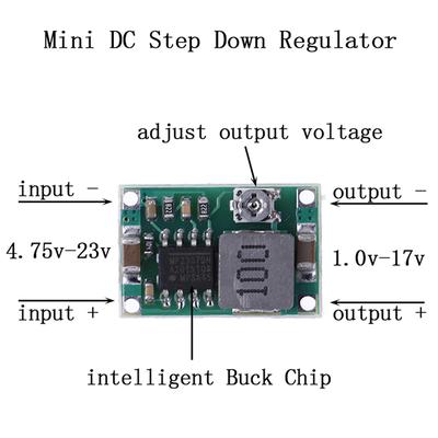 3A Mini Dc-Dc Step Down Konverter Spannungsregler 5V-23V bis 3,3V 6V 9V 12V