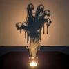 Halloween Projection Candle Holder Spooky Eerie Dancing Shadow Candle Stand Creepy Atmosphere Wall Art Candle Holder