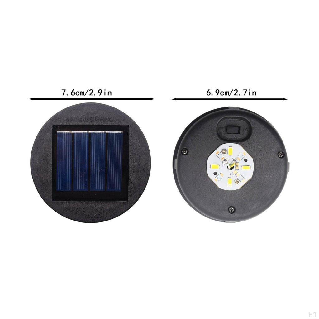 Solar Light Replacement Top Waterproof Lantern Lid Energy Saving Outdoor Lighting