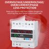 Three-Phase Over/Under Voltage Protector with ATS, 63A/80A/100A, 4-Display