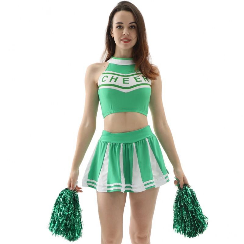 Set Costume da Cheerleader S-XL Costume da Ballo Sexy Donna Fan di Calcio Abbigliamento da Palco