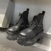 Classic Women Ankle Boots Round Toe Lace Up Thick Sole Retro British Style Fashion Simple High Quality Boots Autumn Winter Boots