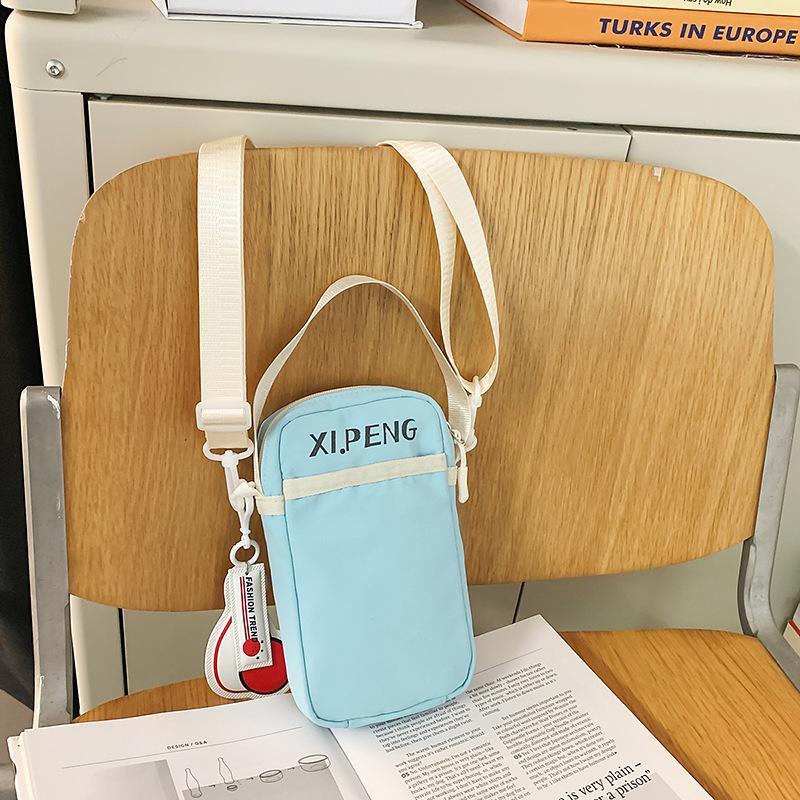 Small Satchel Summer Street Sports Shoulder Bag Men's Japanese Harajuku Girl Hong Kong Style Messenger Bag Foreign Style Mobile Phone Bag