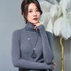 Niebieskie Kropelki Wody Okrąg Długi Łańcuszek Naszyjniki dla Kobiet Vintage Kryształowe Geometryczne Naszyjniki Biżuteria Collier Femme Prezent na Imprezę