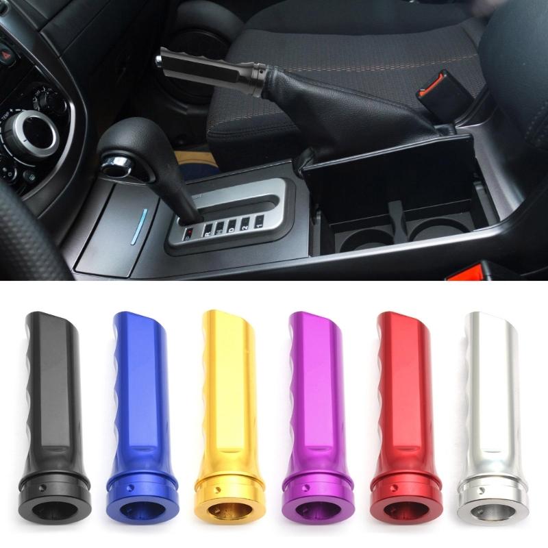 Aluminum Handbrake Cover Car Handbrake Cover Universal Car Handbrake Sleeve Car Spare Part for a Better Driving Feel