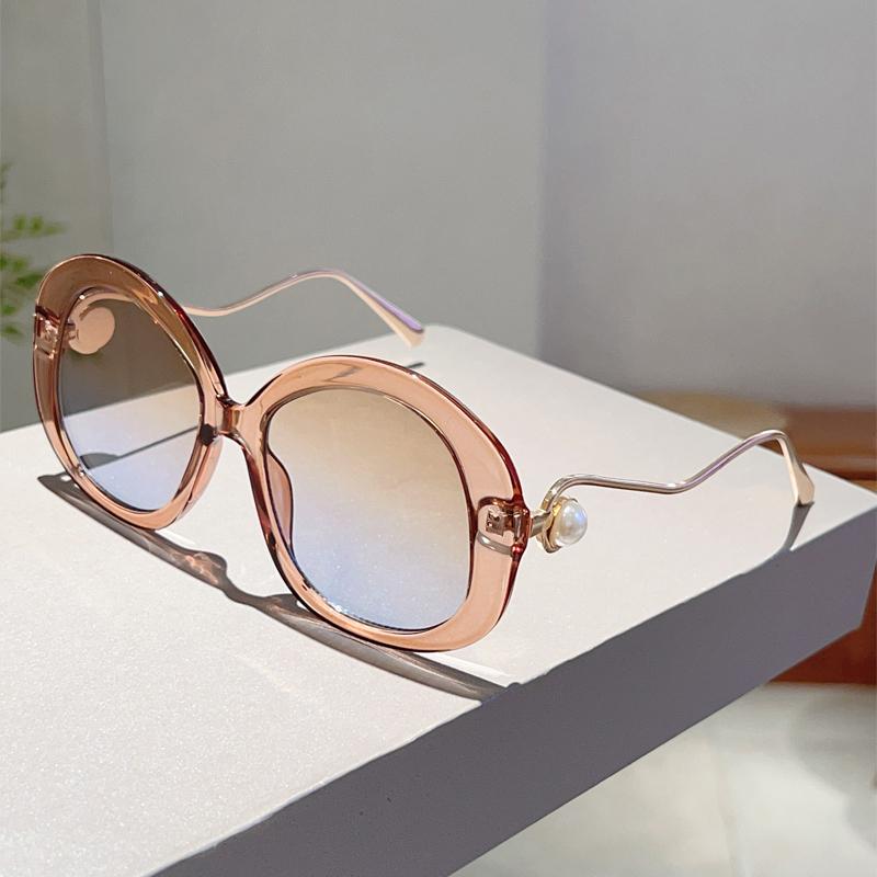 New DIY Christmas Limited Sunglasses Oversize Round Personalized Party Shades Funny Cute Cartoon Decor Sun Glasses