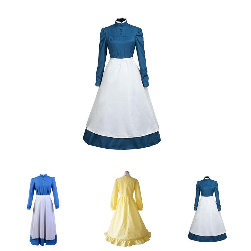 Howl's Moving Castle Sophie Deluxe Long Sleeve Costume For Cosplay