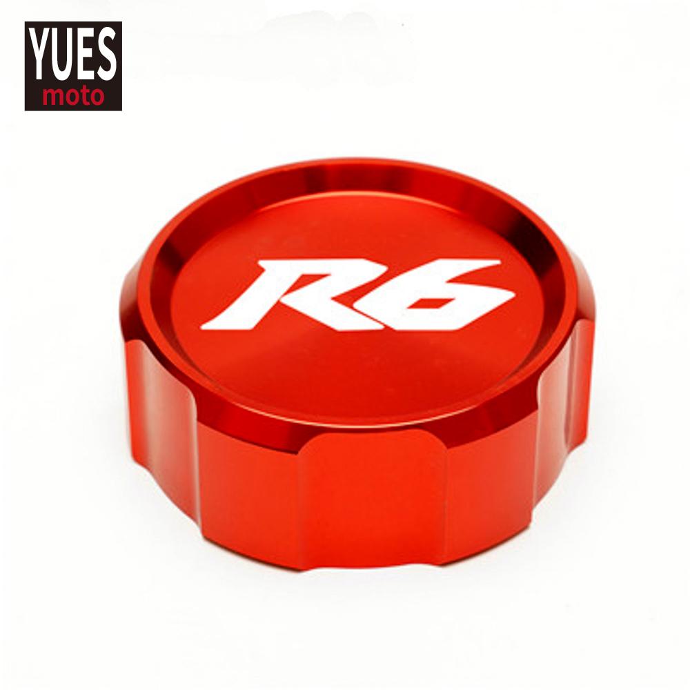Motorcycle Accessories Front & Rear Brake Reservoir Fluid Cover For Yamaha YZF R6 2009- 2015 2016 2017 2018  