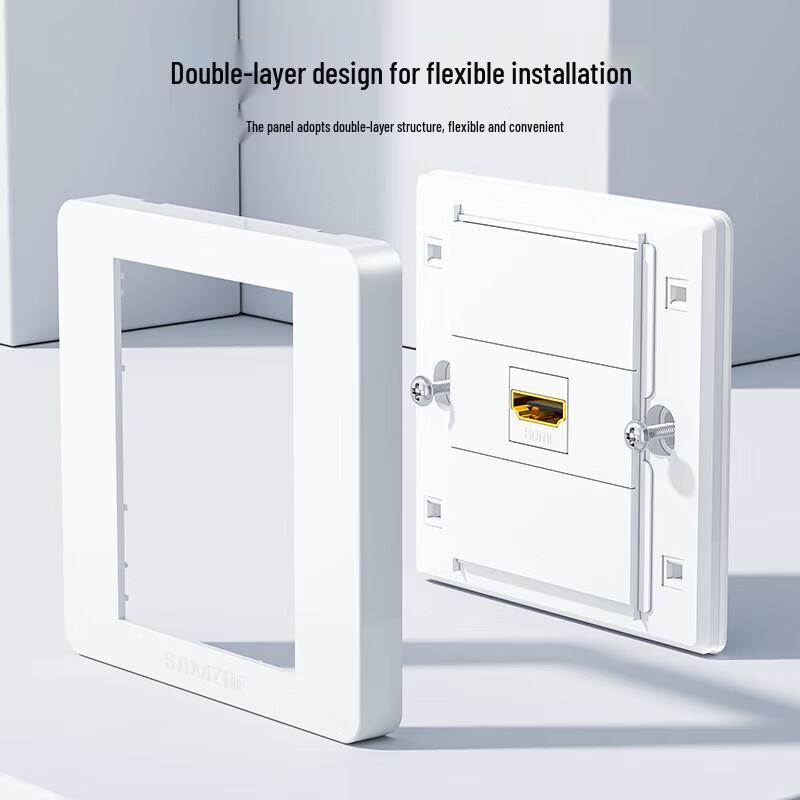 SAMZHE HDMI 86-Type Single Port Wall Plate Module