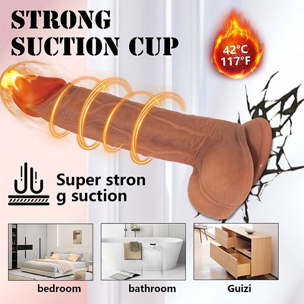 Heating Thrusting Realistic Dildo Vibrator Wireless Remote Layer Silicone Super Big Penis Dildos Sex Toys For Women