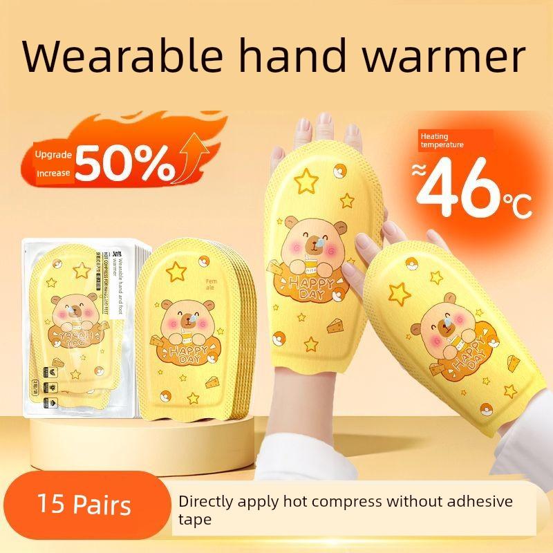 Wearable Hand Warmer Heating Gloves Self-Heating Compress Winter Women's Outdoor Cycling Cold-Proof Warm Gloves