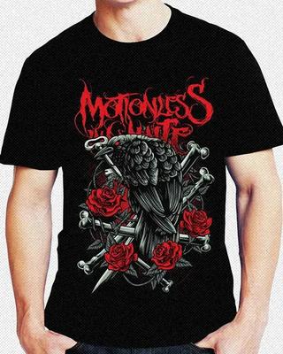 Motionless In White Infamous Crow Short Sleeve Men'S Funny Cool T-Shirt Fashion T Shirts