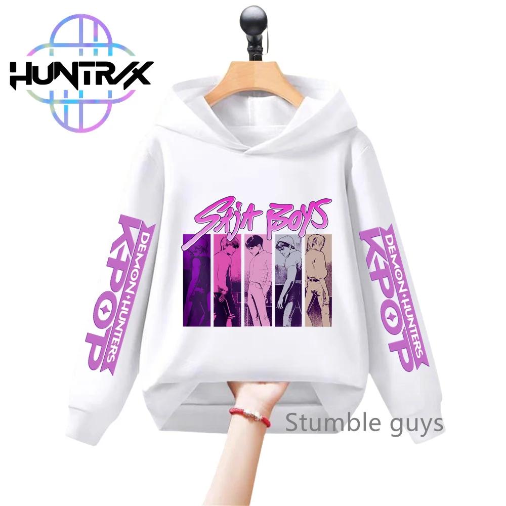 Autumn Kids Hoodie KPop Demon Hunters Long Sleeve Sweatshirt Sportswear Anime
